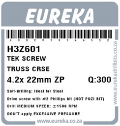 H3Z601 - Tek Screw Truss -H3Z601_label_T